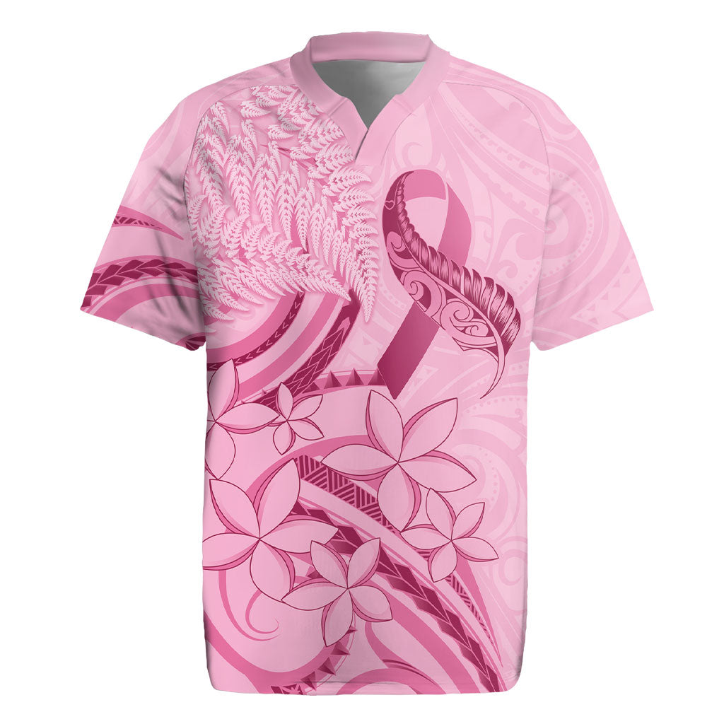 Aotearoa Maori Rugby Jersey Pink Fern Ribbons
