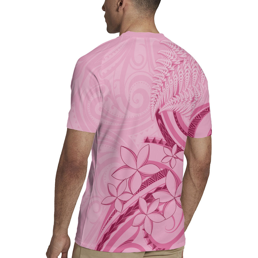 Aotearoa Maori Rugby Jersey Pink Fern Ribbons