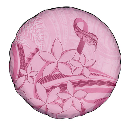 Aotearoa Maori Spare Tire Cover Pink Fern Ribbons