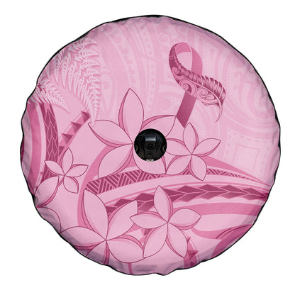Aotearoa Maori Spare Tire Cover Pink Fern Ribbons