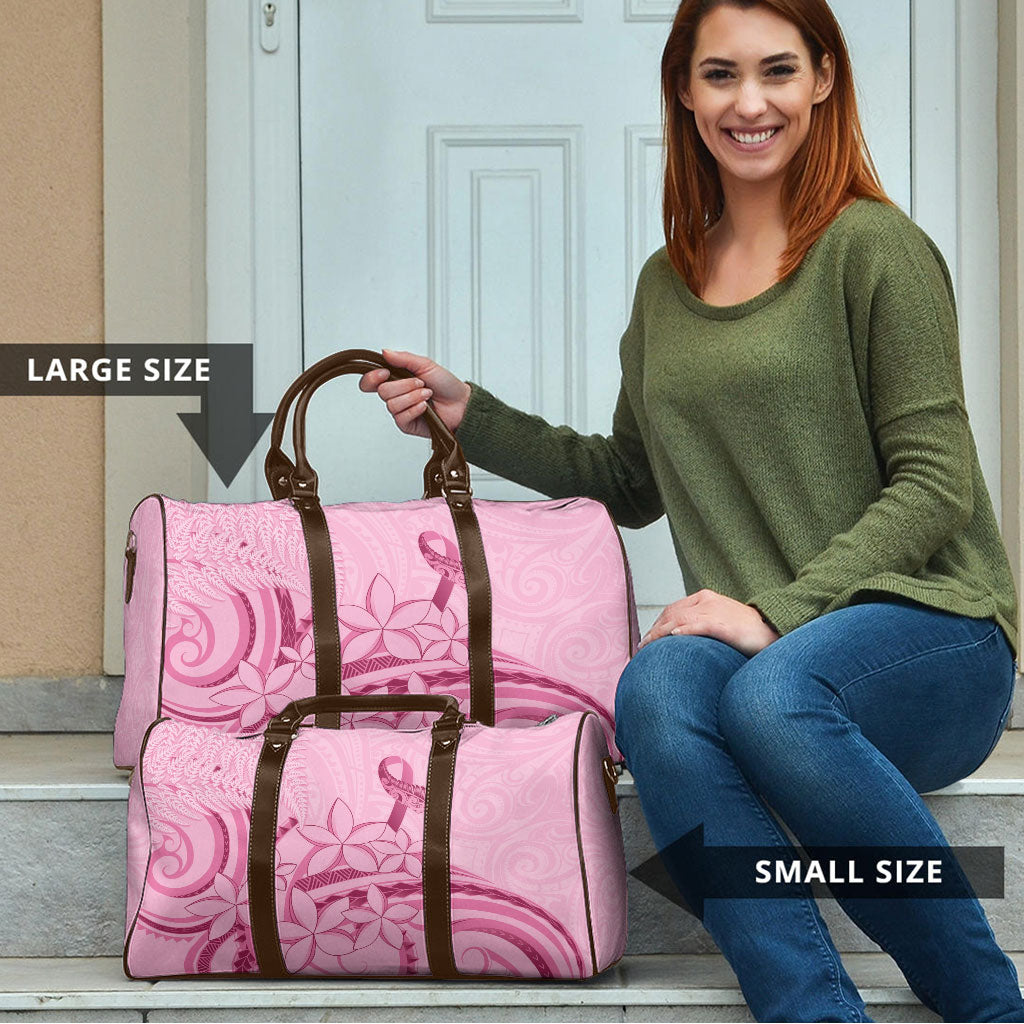Aotearoa Maori Travel Bag Pink Fern Ribbons