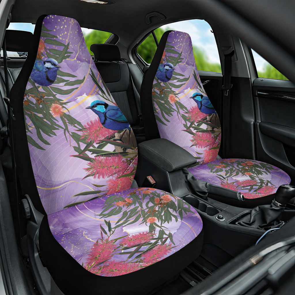 Australia Splendid Fairy Wren on Eucalyptus Car Seat Cover Epilepsy Prevention