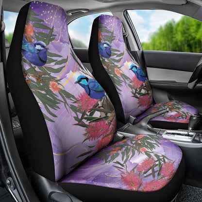 Australia Splendid Fairy Wren on Eucalyptus Car Seat Cover Epilepsy Prevention