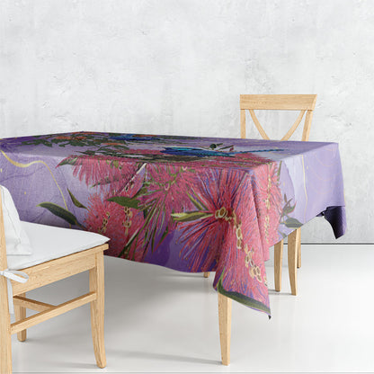 Australia Splendid Fairy Wren on Eucalyptus Tablecloth Epilepsy Prevention