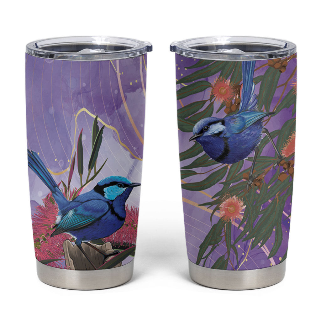 Australia Splendid Fairy Wren on Eucalyptus Tumbler Cup Epilepsy Prevention