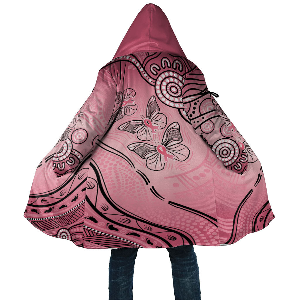 Pink Aboriginal Butterfly Ribbon Cancer Cloak