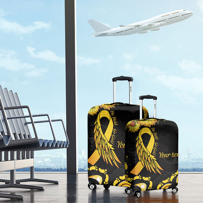 Be Bold Go Gold Aboriginal Ribbon Childhood Personalised Luggage Cover