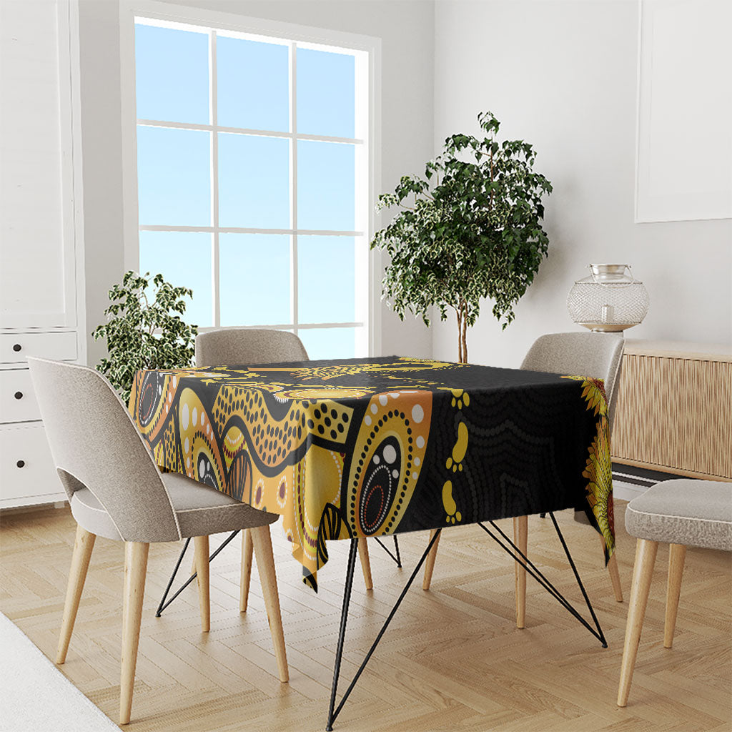 Be Bold Go Gold Aboriginal Ribbon Childhood Personalised Tablecloth
