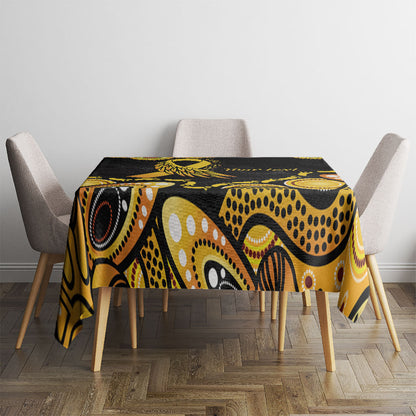 Be Bold Go Gold Aboriginal Ribbon Childhood Personalised Tablecloth