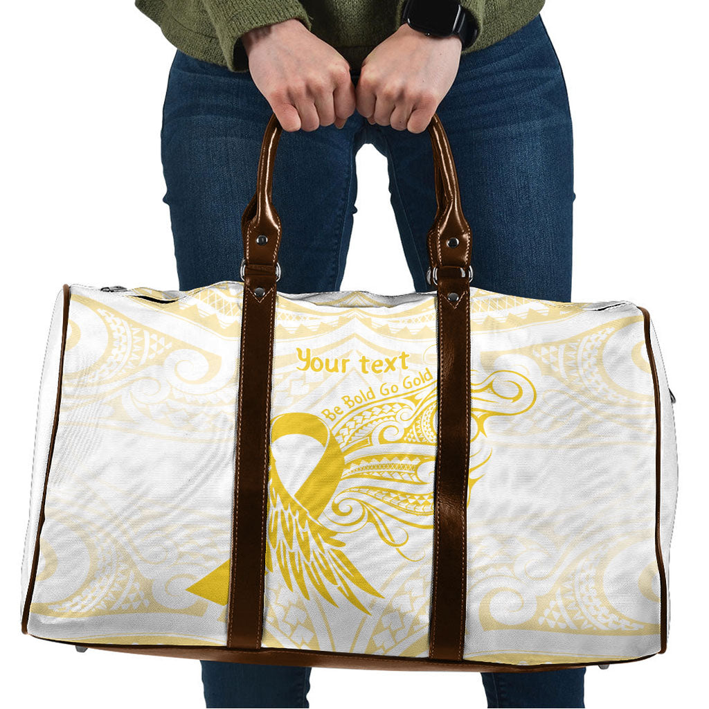 Be Bold Go Gold Polynesian Ribbon Childhood Personalised Travel Bag