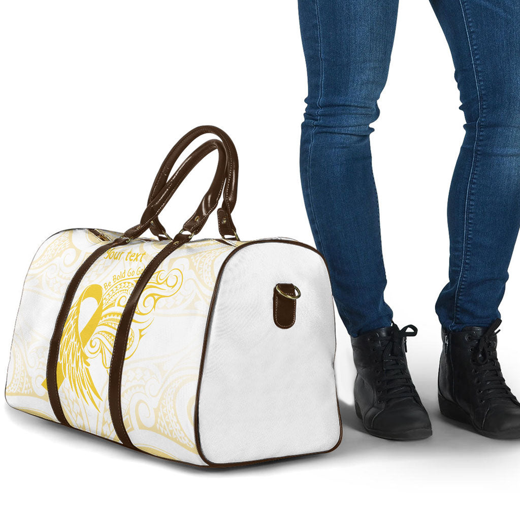 Be Bold Go Gold Polynesian Ribbon Childhood Personalised Travel Bag