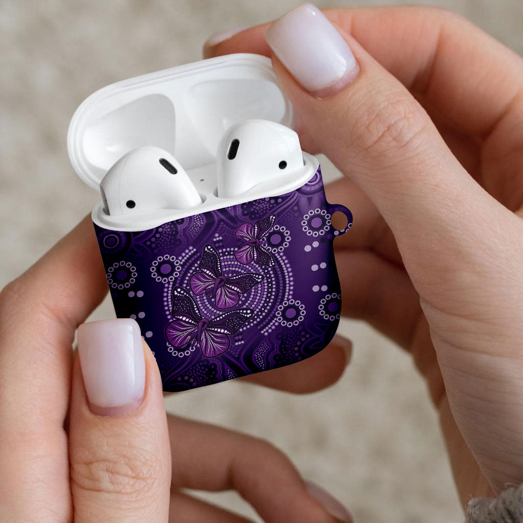 Australia Epilepsy Support Purple Butterfly Strength AirPods Case