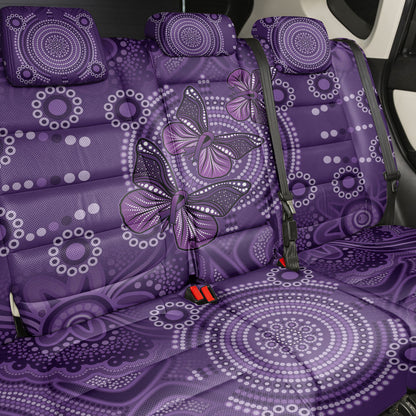 Australia Epilepsy Support Purple Butterfly Strength Back Car Seat Cover