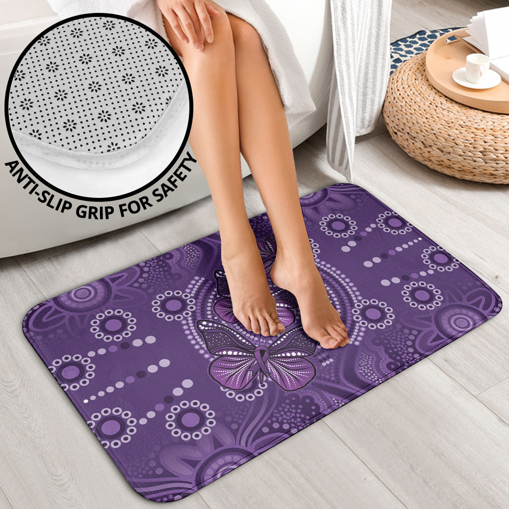Australia Epilepsy Support Purple Butterfly Strength Bathroom Set