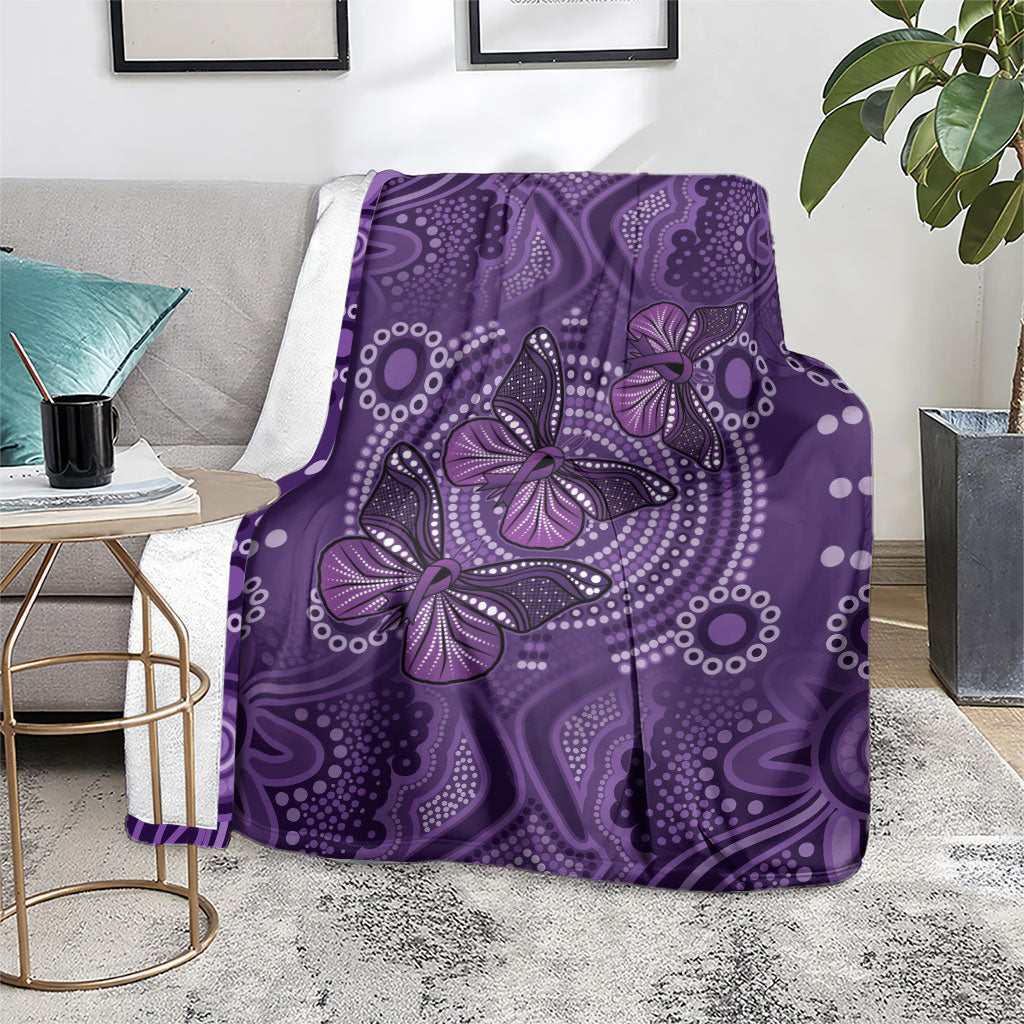Australia Epilepsy Support Purple Butterfly Strength Blanket
