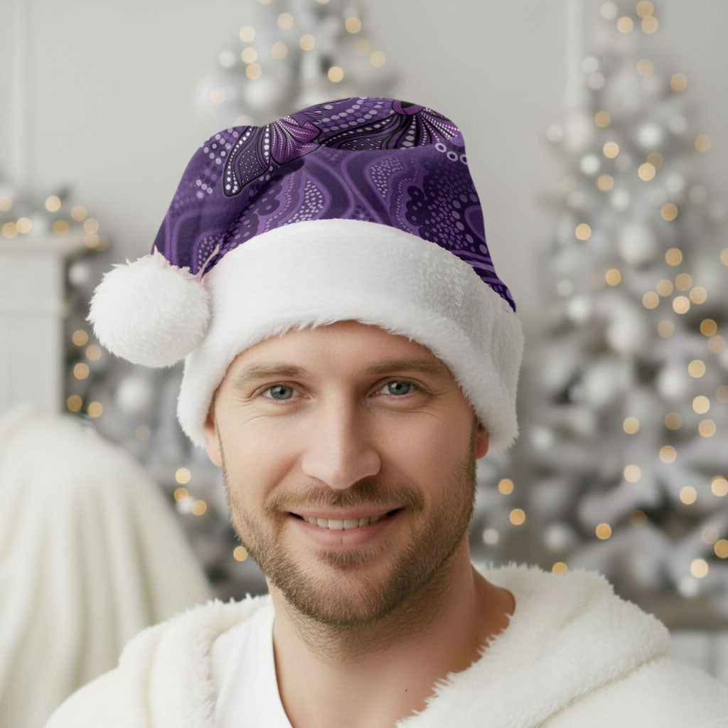 Australia Epilepsy Support Purple Butterfly Strength Christmas Santa Hat