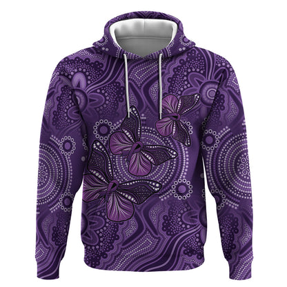 Australia Epilepsy Support Purple Butterfly Strength Hoodie
