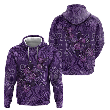 Australia Epilepsy Support Purple Butterfly Strength Hoodie