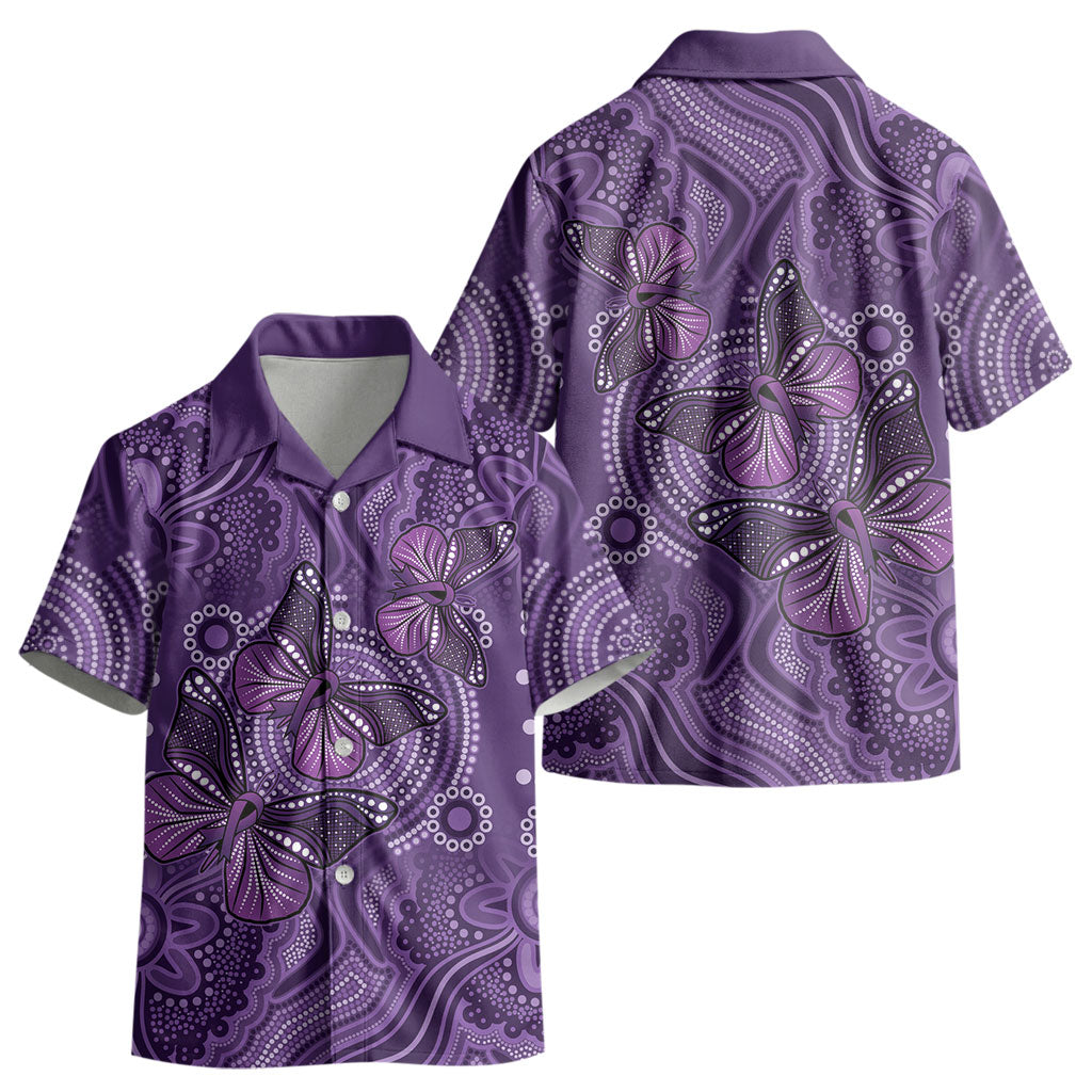 Australia Epilepsy Support Purple Butterfly Strength Kid Hawaiian Shirt