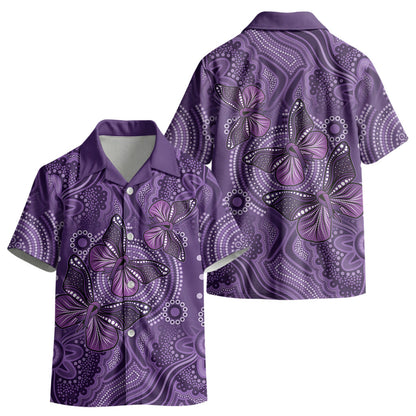 Australia Epilepsy Support Purple Butterfly Strength Kid Hawaiian Shirt