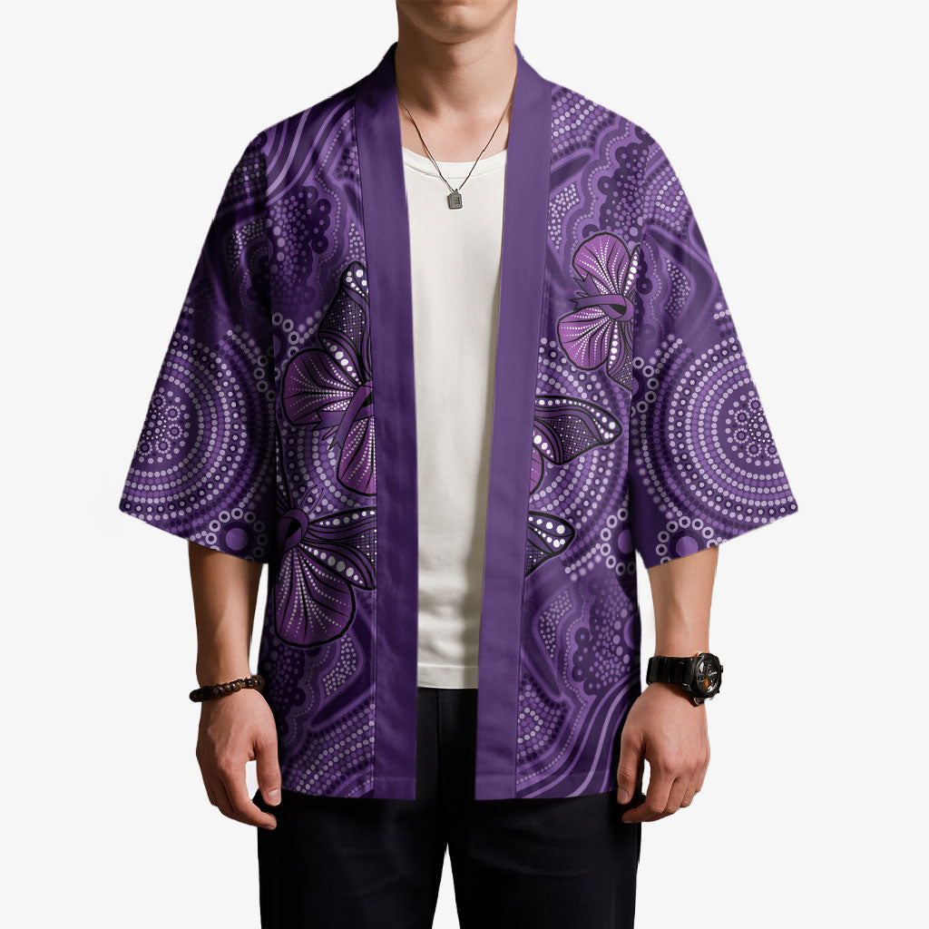 Australia Epilepsy Support Purple Butterfly Strength Kimono