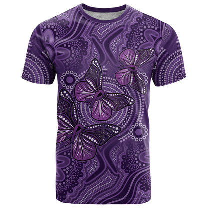 Australia Epilepsy Support Purple Butterfly Strength T Shirt