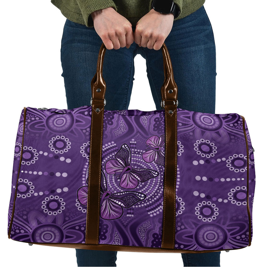 Australia Epilepsy Support Purple Butterfly Strength Travel Bag