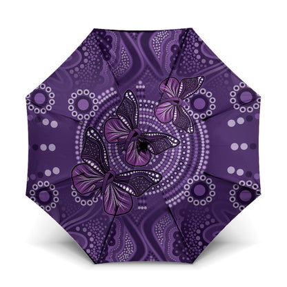 Australia Epilepsy Support Purple Butterfly Strength Umbrella