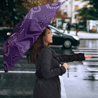 Australia Epilepsy Support Purple Butterfly Strength Umbrella