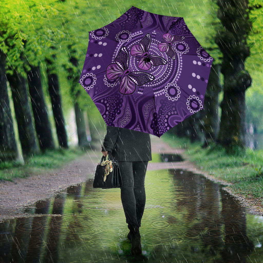 Australia Epilepsy Support Purple Butterfly Strength Umbrella