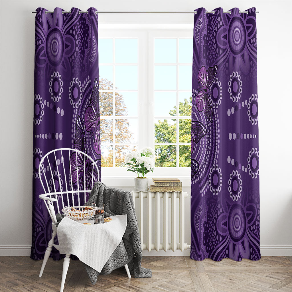 Australia Epilepsy Support Purple Butterfly Strength Window Curtain