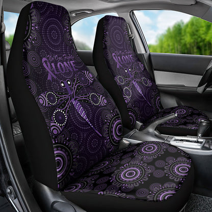 Australia Epilepsy Support Purple Dragonfly Car Seat Cover Aboriginal of Hope