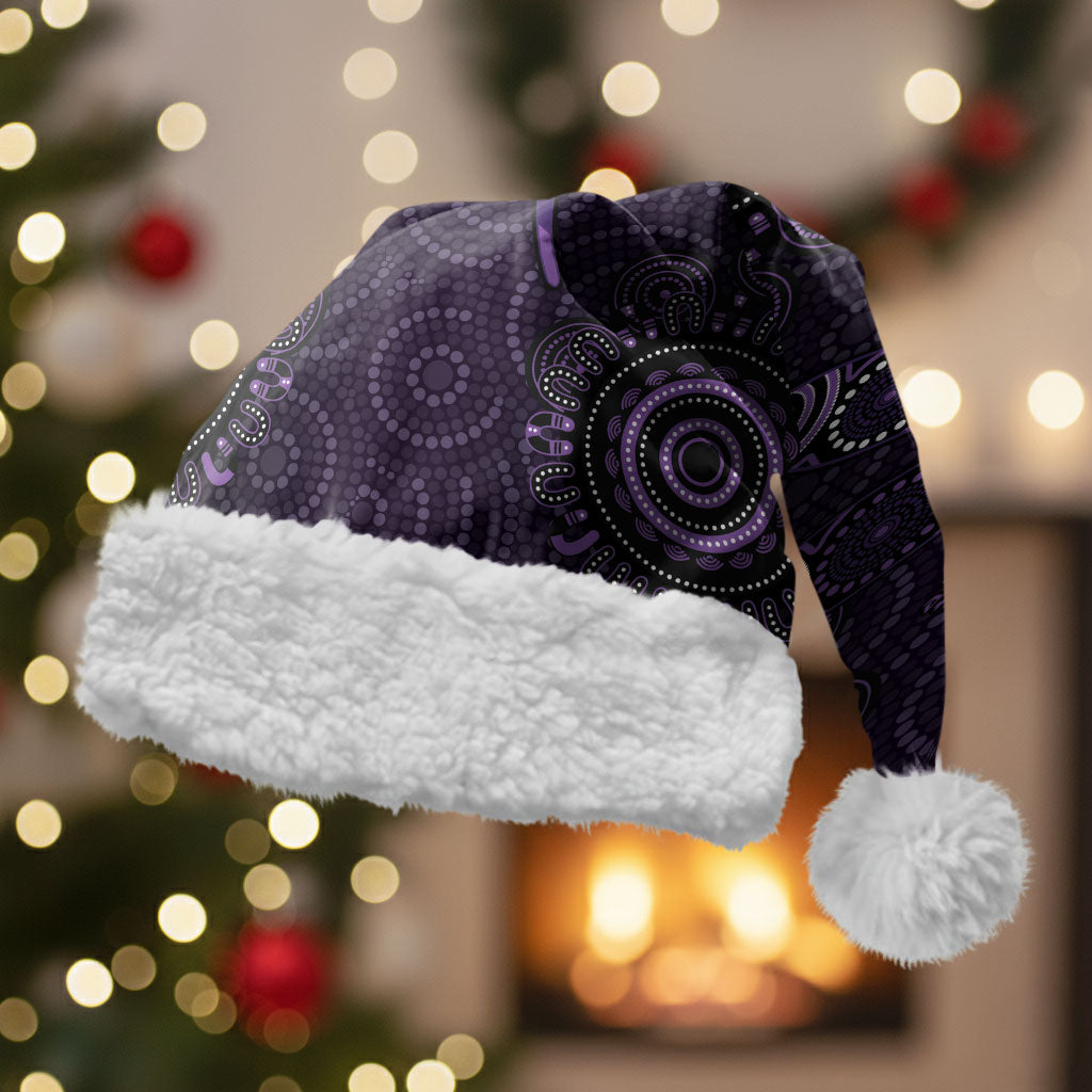 Australia Epilepsy Support Purple Purple Dragonfly Christmas Santa Hat Aboriginal of Hope