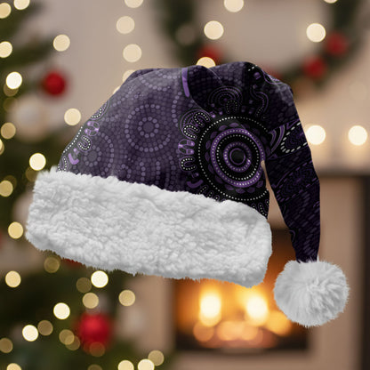 Australia Epilepsy Support Purple Purple Dragonfly Christmas Santa Hat Aboriginal of Hope