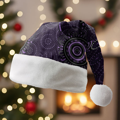 Australia Epilepsy Support Purple Purple Dragonfly Christmas Santa Hat Aboriginal of Hope