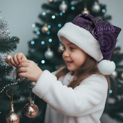 Australia Epilepsy Support Purple Purple Dragonfly Christmas Santa Hat Aboriginal of Hope