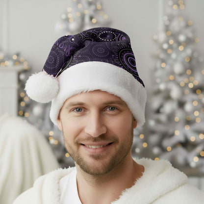 Australia Epilepsy Support Purple Purple Dragonfly Christmas Santa Hat Aboriginal of Hope