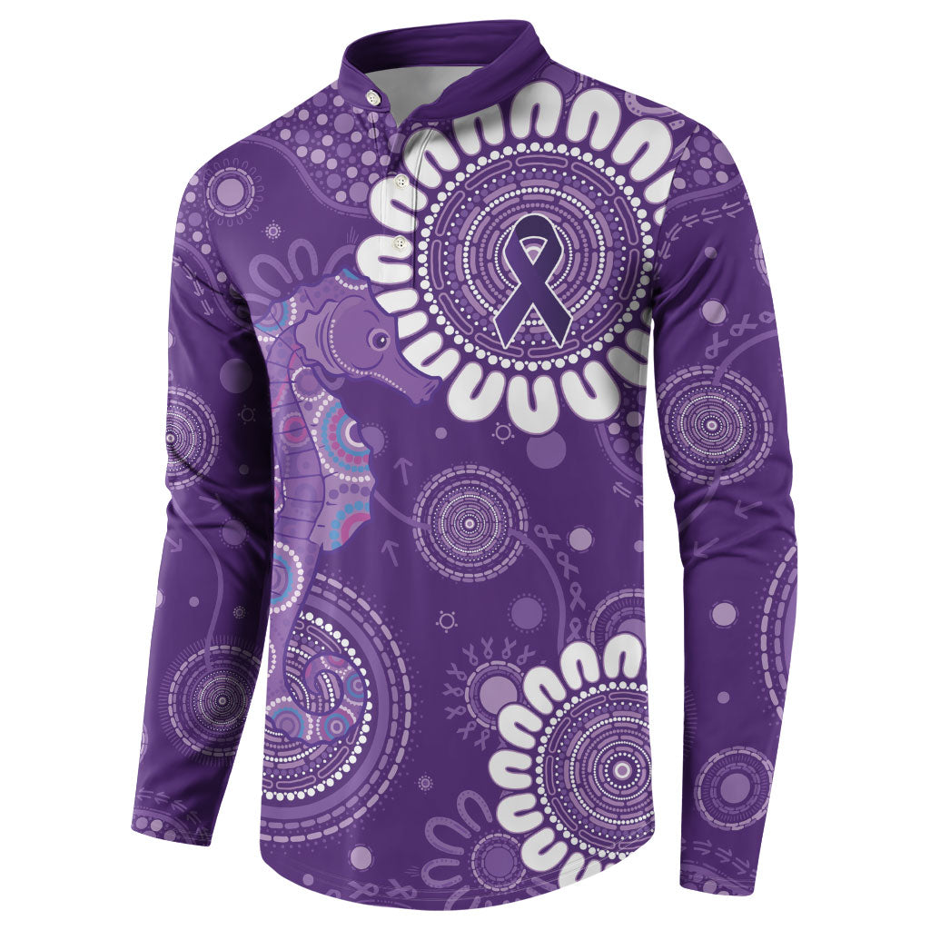 Sea Horse Australia Epilepsy Support Button Sweatshirt