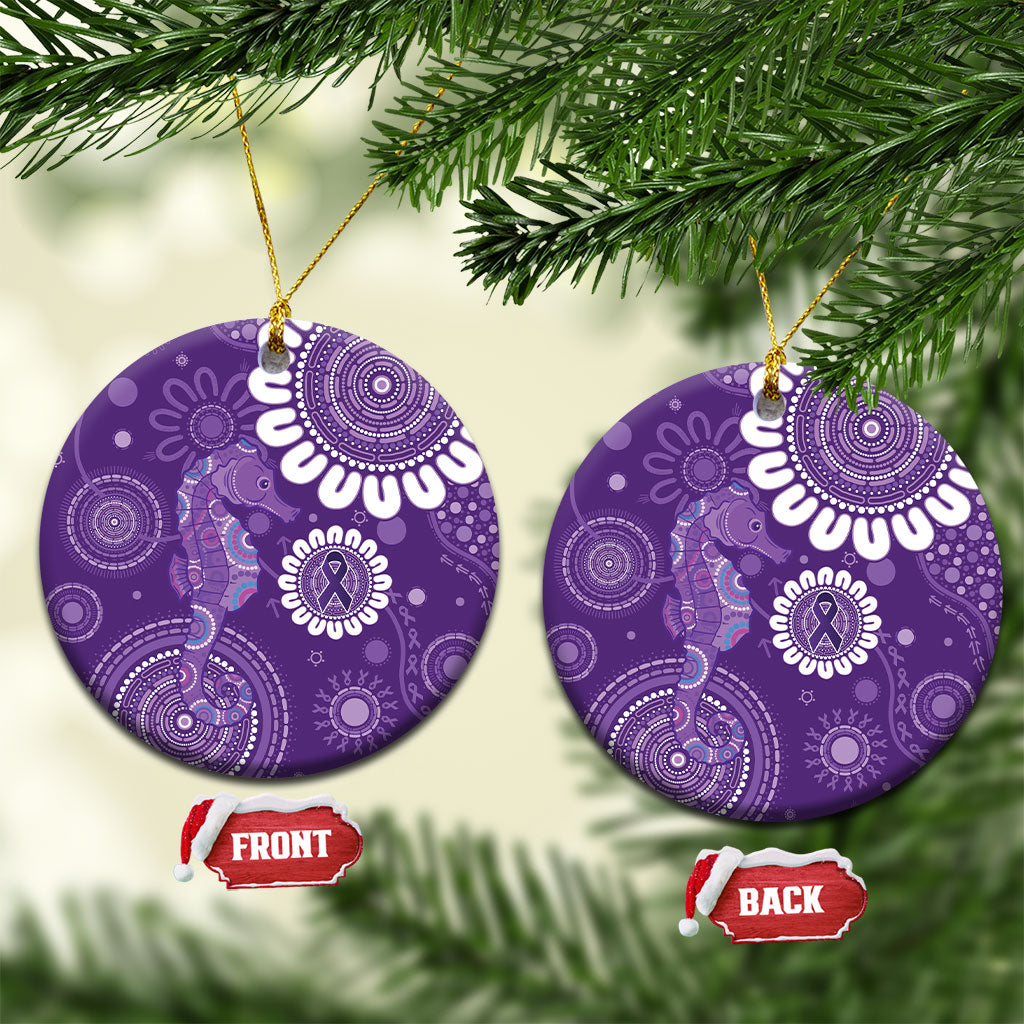 Sea Horse Australia Epilepsy Support Ceramic Ornament