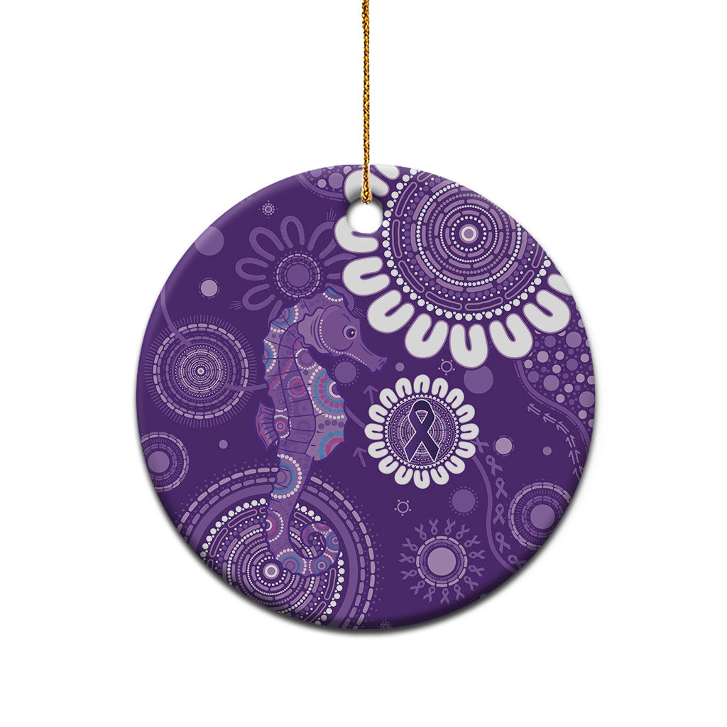Sea Horse Australia Epilepsy Support Ceramic Ornament