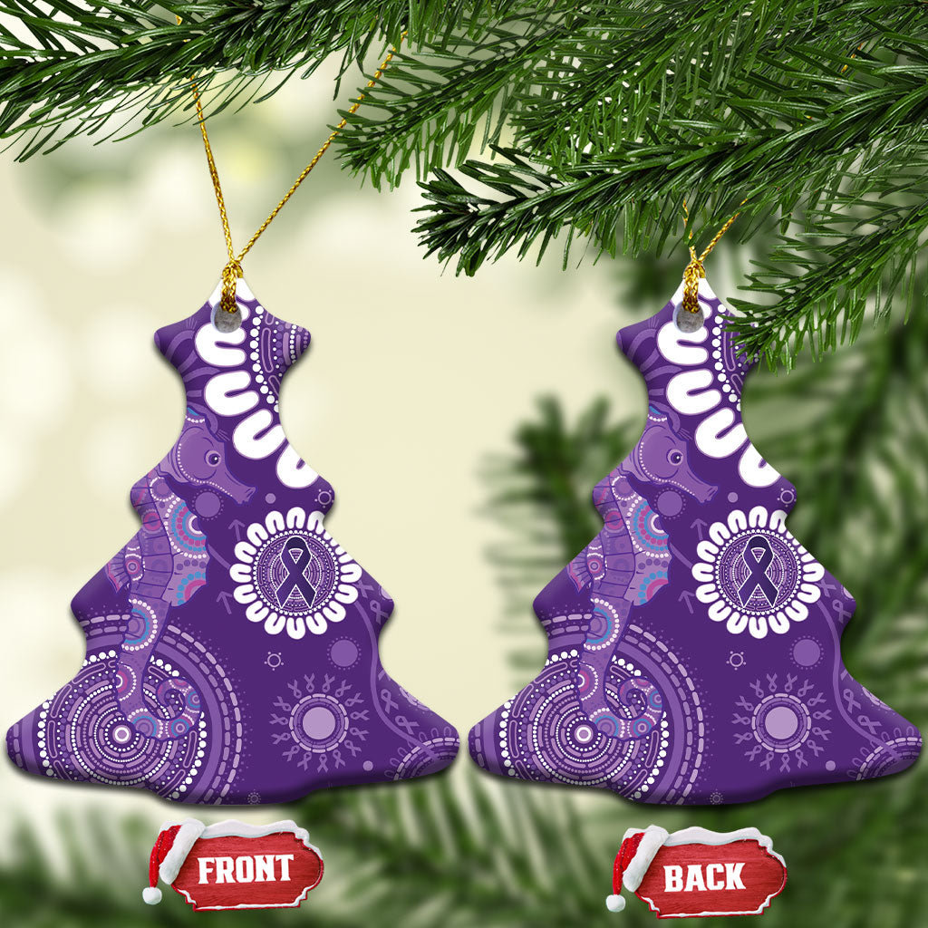 Sea Horse Australia Epilepsy Support Ceramic Ornament
