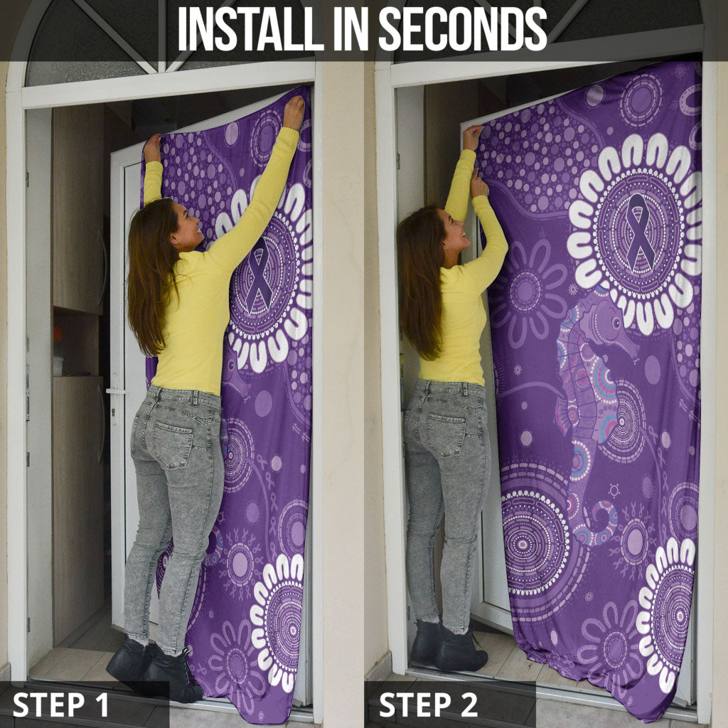 Sea Horse Australia Epilepsy Support Door Cover