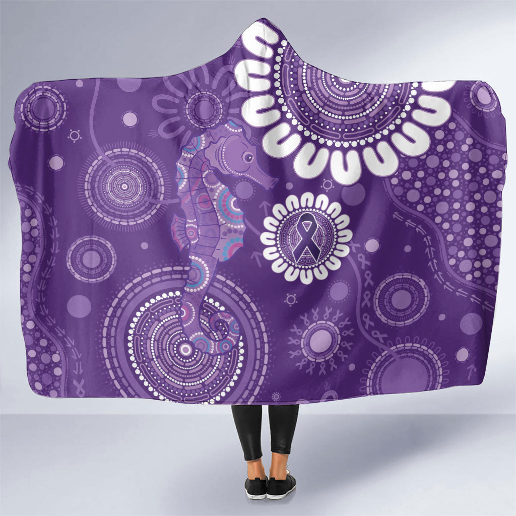 Sea Horse Australia Epilepsy Support Hooded Blanket