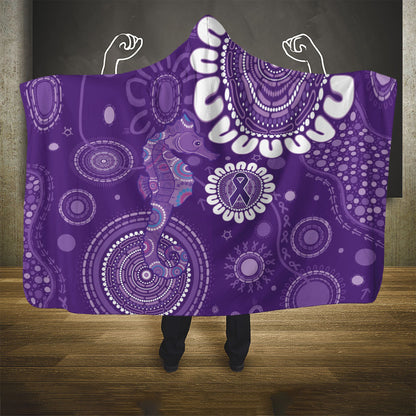Sea Horse Australia Epilepsy Support Hooded Blanket