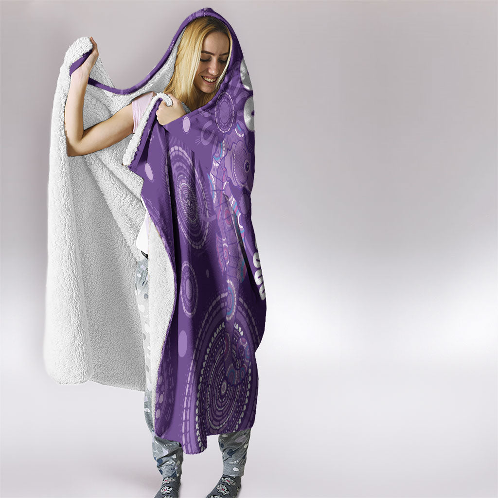 Sea Horse Australia Epilepsy Support Hooded Blanket