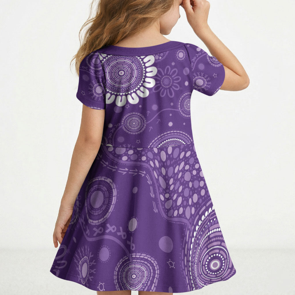 Sea Horse Australia Epilepsy Support Kid Short Sleeve Dress