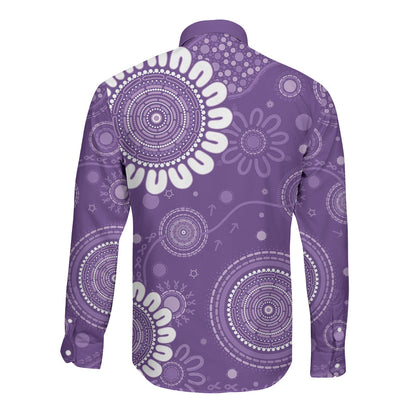 Sea Horse Australia Epilepsy Support Long Sleeve Button Shirt