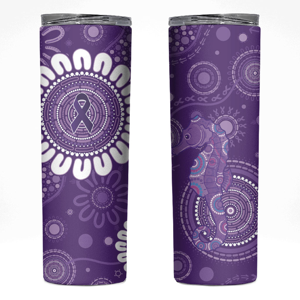 Sea Horse Australia Epilepsy Support Skinny Tumbler