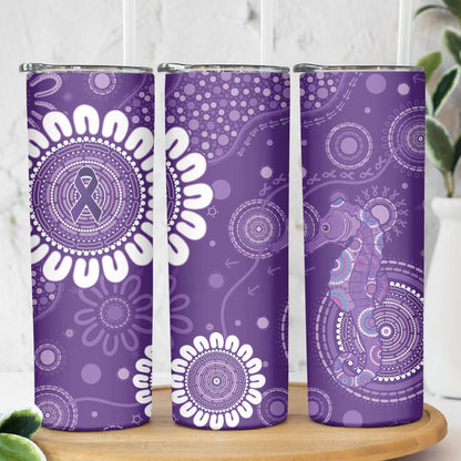 Sea Horse Australia Epilepsy Support Skinny Tumbler