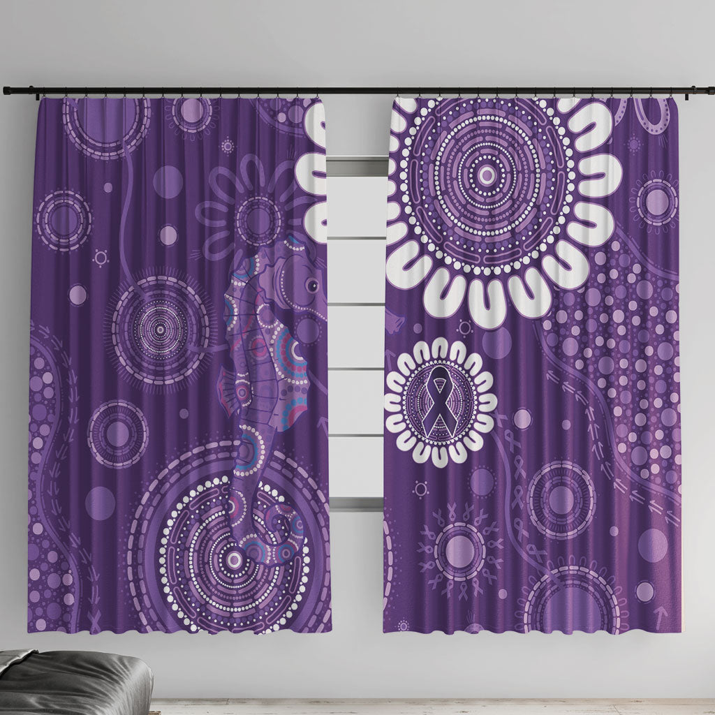 Sea Horse Australia Epilepsy Support Window Curtain